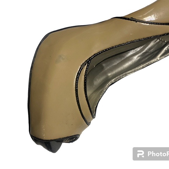 Guess peep toe patent leather side buckle high heels - Picture 5 of 14